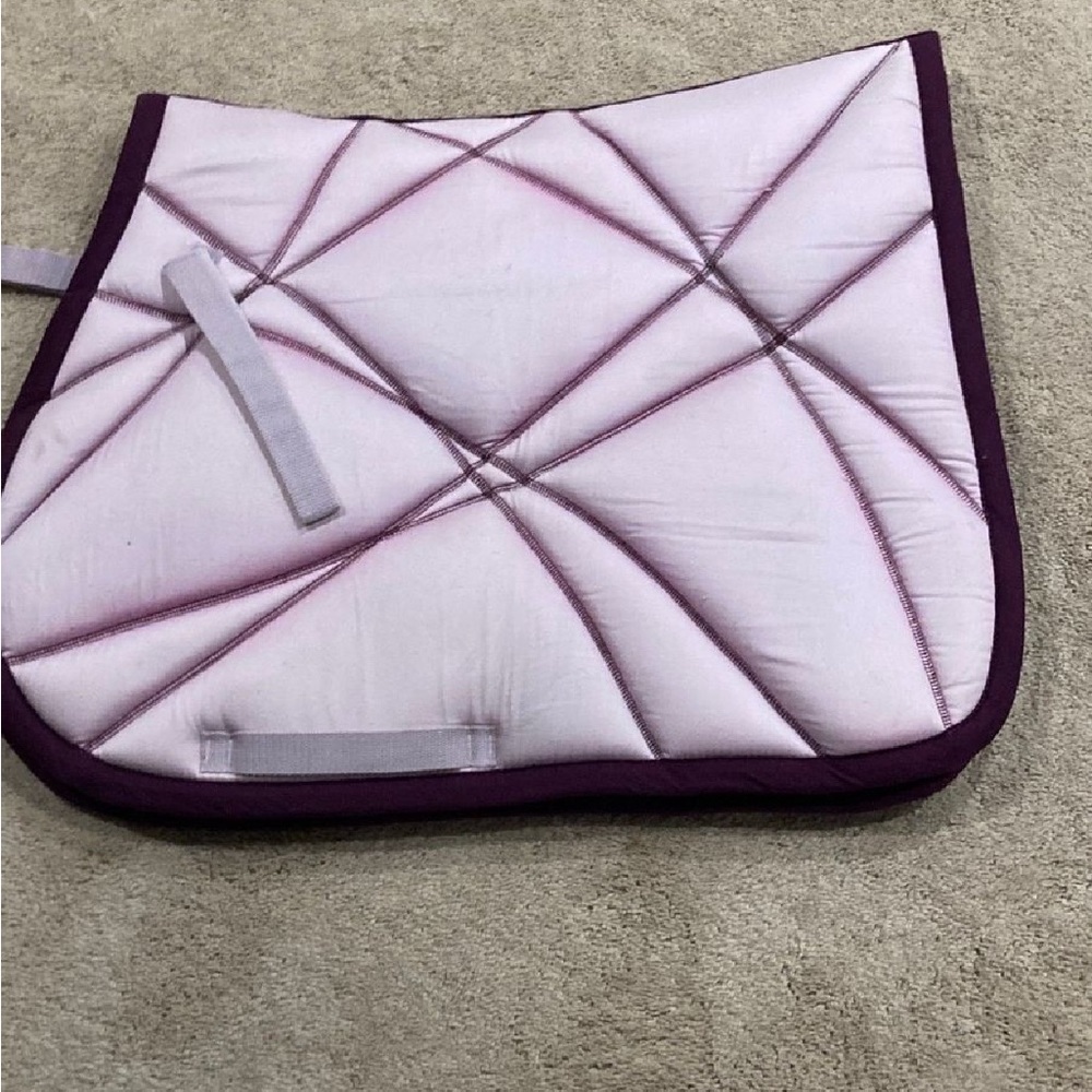 Exselle Limited RARE COLOR dressage saddle pad pink and purple full size